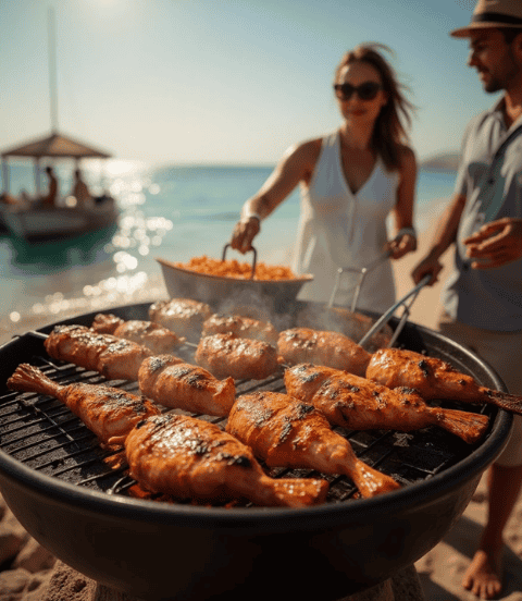 Island hopping with live BBQ
